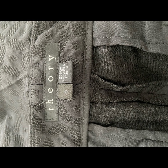 Theory Black Design Pants - Picture 4 of 5